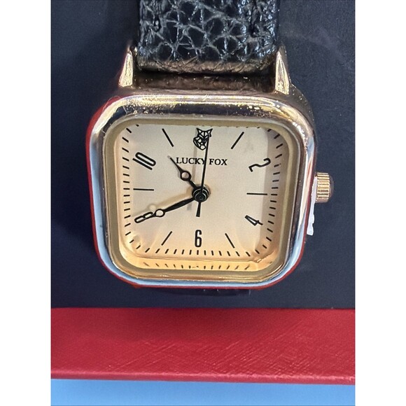 Lucky Fox Ladies Watch 4 piece set In Gift Box. Leather Bands main image 7